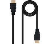 Cable HDMI 2.0 4K Nanocable 10.15.3801-L150/ HDMI Macho - HDMI Macho/ 1.5m/ Negro