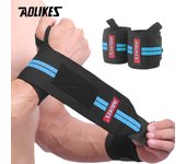 AOLIKES 1 Pair Wristband Wrist Support Weight Lifting Gym Training Wrist Support Brace Straps Wraps Crossfit Powerlifting