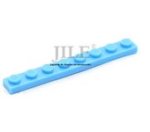 50pcs Moc Tiles Plate 1x8 3460 Short Piece DIY Enlighten Building Block Bricks Compatible with Assembles Particles Toys