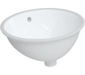 vidaXL Lavabo de Baño Ovalado Lavamanos Fregadero de Aseo Cerámica Blanco Dimensiones 33 x 29 x 16.5 cm,  37 x 31 x 17.5 cm,  38.5 x 33.5 x 19 cm y mas