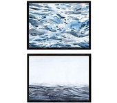Nacnic Set De Dos Láminas Agua, Frio, Nordico. Láminas Estilo Nórdico Para Enmarcar