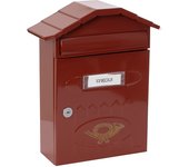 ARREGUI Villa Buzón Exterior de Acero Tamaño M (Correo DIN A4 y Revistas) | Buzón de Pared Mediano | Buzón de Correo con Chapa Gruesa y Bisagras Inox | Antilluvia | Fácil de Instalar