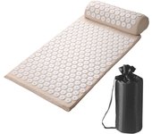 Acupressure Pillow With Storage Bag For Neck Back Foot Massage Pads Acupressure Mat Pillow Set Improves Bloods Circulation Mat