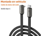 Toocki 90 Degree Elbow Dual Type C to Lighting Data Cable 60W Rapid Flash Charging PD USB C Fast Charge Cord For Iphone POCO