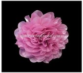 Flor de Tela con Brillo - Ideal para Decorar