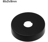New Black Shower Faucet Decorative Cover Chrome Finish Stainless Steel Water Pipe Wall Covers Bathroom Accessories