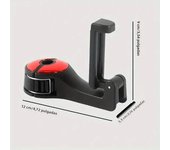 Multifunctional 2 In 1 Car Hook Hidden Mobile Phone Holder Bracket Car Clip Rear Row Headrest Hook Lock Buckle Car Mount Stand
