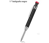 Metal Solid Carpenter Pencil Mechanical Pencil Set Built-in Pencil Sharpener with Refill Leads Deep Hole Drawing Marking Tools