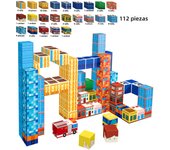 100PCS Magnetic Blocks Build Frozen Castle Magnet WorldToddler Christmas Birthday Gifts Sensory Toys for3+  Girls and Boys