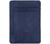 RFID Blocking Wallet Business Card Cover for Case Super Thin Men Leather Credit Card Holder