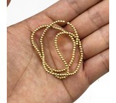 Matte KC Gold Color Hematite Natural Stone 2/3/4/6/8/10mm Round Spacer Loose Beads For Jewelry Making Diy bracelets Accessories