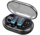 BIT Auriculares inalámbricos Bluetooth Auriculares deportivos con pantalla LED Auriculares supraaurales