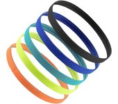 5 Pcs Sports Headband For Boys, Elastic Sports Hairbands Non Slip, Thin Football Headbands