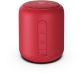 Altavoz cilíndrico Bluetooth inalámbrico creativo para exteriores, minialtavoz portátil pequeño con subwoofer para el hogar o para regalar, color rojo