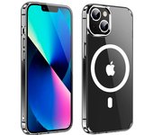 Clear Magnetic Phone Case for iPhone 16 15 Pro Max 14 Plus 13 12 Mini 11 Mobile Case Slim Shockproof Transparent Back Cover