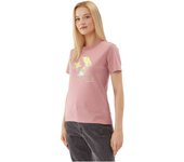 Camiseta de Manga Corta Converse Star Chevron Infill para mujer en color rosa