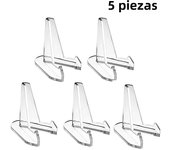 5Pcs Clear Acrylic Coin Display Stand Holders Small Easel Rack Card Commemorative Challenge Coin Capsule Stand