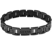 Guess Pulsera Hombre Frontiers De Acero Negro