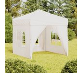 vidaXL Carpa de Fiesta Plegable con Paredes Laterales Pabellón Color Azul,  Antracita,  Taupé y mas