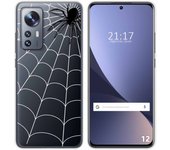 Funda Silicona Transparente para Xiaomi 12 / 12X 5G diseño Araña Dibujos