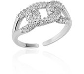 Zircon Bar Rings For Women Gold Plated Stainless Steel Bar Opening Ring 2023 Trending Luxury Wedding Aesthetic Jewelry anillos