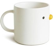 Taza de café diversión para Pollitos, Taza de Pato esmaltada hecha a mano, Tazos de café con leche de Cerámica Segura, 400 ml.