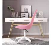 Silla de Oficina con Soporte Lumbar Giratoria Escritorio Sillon Ruedas Despacho casa salon habitacion ergonómica Gaming, escritorio, silla nordico tulipu