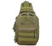 Bolso de pecho pequeño mejorado, bolso de mensajero táctico de un solo hombro para deportes al aire libre y ocio