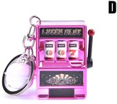 Lucky Jackpot Mini Fruit Slot Machine Fun Birthday Keychain Gift Kids Toy