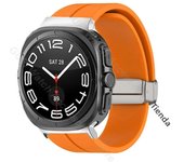 Silicone Magnetic Buckle Strap For Samsung Galaxy Watch 7 Ultra 47mm Sports Wristband For Galaxy Watch 7Ultra 47mm Loop Bracelet