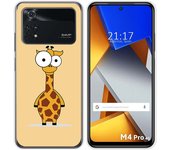 Funda Silicona para Xiaomi POCO M4 Pro 4G diseño Jirafa Dibujos