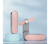 Ventilador Portátil De Mano, Mini Ventilador Recargable, Bolsillo USB, imprescentes Para Viajes Al Aire Libre Para Mujeres