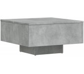 vidaXL Mesa de centro madera contrachapada 60x60x31,5 cm Blanco, Negro, Roble Sonoma Mesita de Salón o Comedor o Auxiliar Mesa de Café Meuble Salón