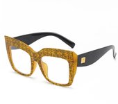 Oversized Square Women's Glasses Frames Fashion Blue Anti Blue Light Eyeglasses Optical Lenses Female Luxury Brand Big Eyewear