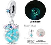 Original Charms 925 Silver Luminous Secret Elk & Green Apple Charm Fits Pandora Original Bracelet For Women Diy Jewelry Gift New