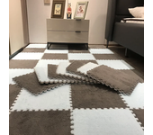 10pcs Soft Plush Children's Mat Baby Play Mat Baby Toys Eva Foam Puzzle Carpet In Children's Room Keep Warm Playmat 30*30*1CM