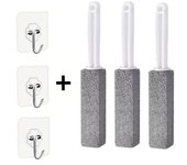 3PCS Heavy Duty Pumice Cleaning Stone Stick For Toilet Seat Bathtub Sink Limescale Rust Stain Remover Bathroom Tile Grout Brush