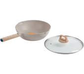 Sartén de piedra médica antiadherente para cocina casera, wok, sartén para cocina de inducción, estufa de gas