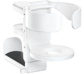 Drill - Free Headphone Holder & Cup Holder 360° Rotatable Desk - Side Cup Tray Organizer