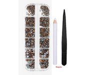 AAAA 4008-6016Pcs Hot Fix Rhinestones Set Crystal Glass Hotfix Rhinestone Applicator Iron-on Strass Rhinestone Heat-fix Tool Gun