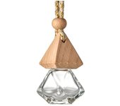 Auto Aromatherapy Fragrance Pendent Bottle Perfume Diffuser Automotive Decoration Car Hanging Glass Bottle Empty Perfum