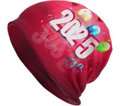 Gorro de lana de Feliz Año Nuevo 2025, gorro de punto, gorro de quimioterapia, gorro para adultos, gorro de calavera, gorro de dormir