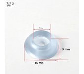 50Pcs Transparent Silicone Chair Leg Mat Round Non-slip Wear-resistant Silent Floor Protector Pad for Furniture Cabinet Feet Cup