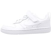Nike COURT BOROUGH LOW (PSV) Deportivas Planas Niño Blanco