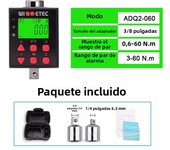 Professional Electronic Torque Ratchet Wrench High Precision Digital Torque Meter 0.1-340 N.m Adjustable Torque Meter Adapter