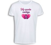 MERCHANDMANIA CAMISETA TACTO ALGODÓN frase motivadora aniversario novios amor te quiero cotton touch tshirt