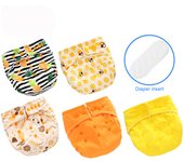 Pañales de tela de Color sólido para Bebe, Funda de pañal de Tela with Bolsillo