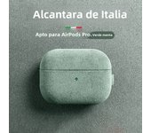 New Soft Suede Leather Earphone Accessories Genuine Leather Earpod Gen 3 Case Cover for Airpods Pro2 for Italy Alcantara