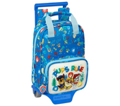 MOCHILA CON CARRO PAW PATROL "PUPS RULE" 20X28X8 CM (Safta 612356280)