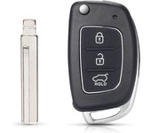 KEYYOU 1PCS For Hyundai Solaris Verna ELANTRA Santa Fe i10 i20 i30 i35 i40 IX35 IX45 3 Buttons Flip Car Key Case